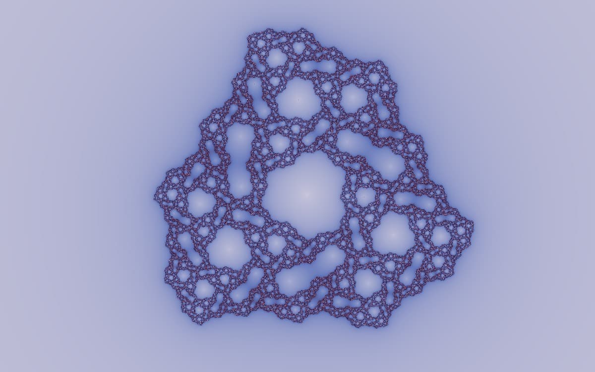 The Spider fractal: long legs and abyssal filaments radiating from a dark central core